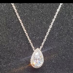 Vtg. Sterling Silver Bridal Necklace